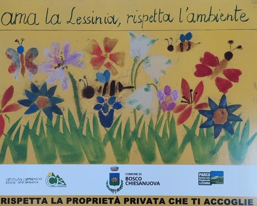 In Lessinia i cartelli li disegnano i bambini