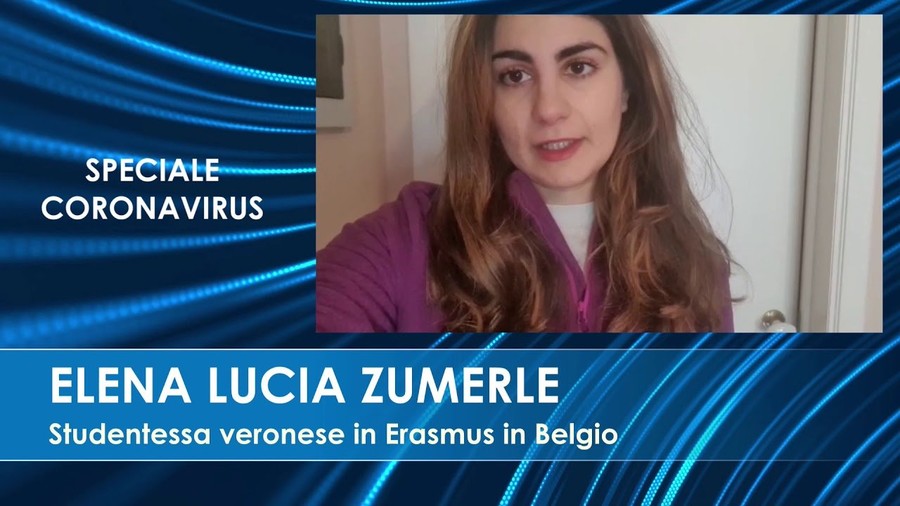 Elena Lucia, in Erasmus e &quot;confinata&quot; in Belgio